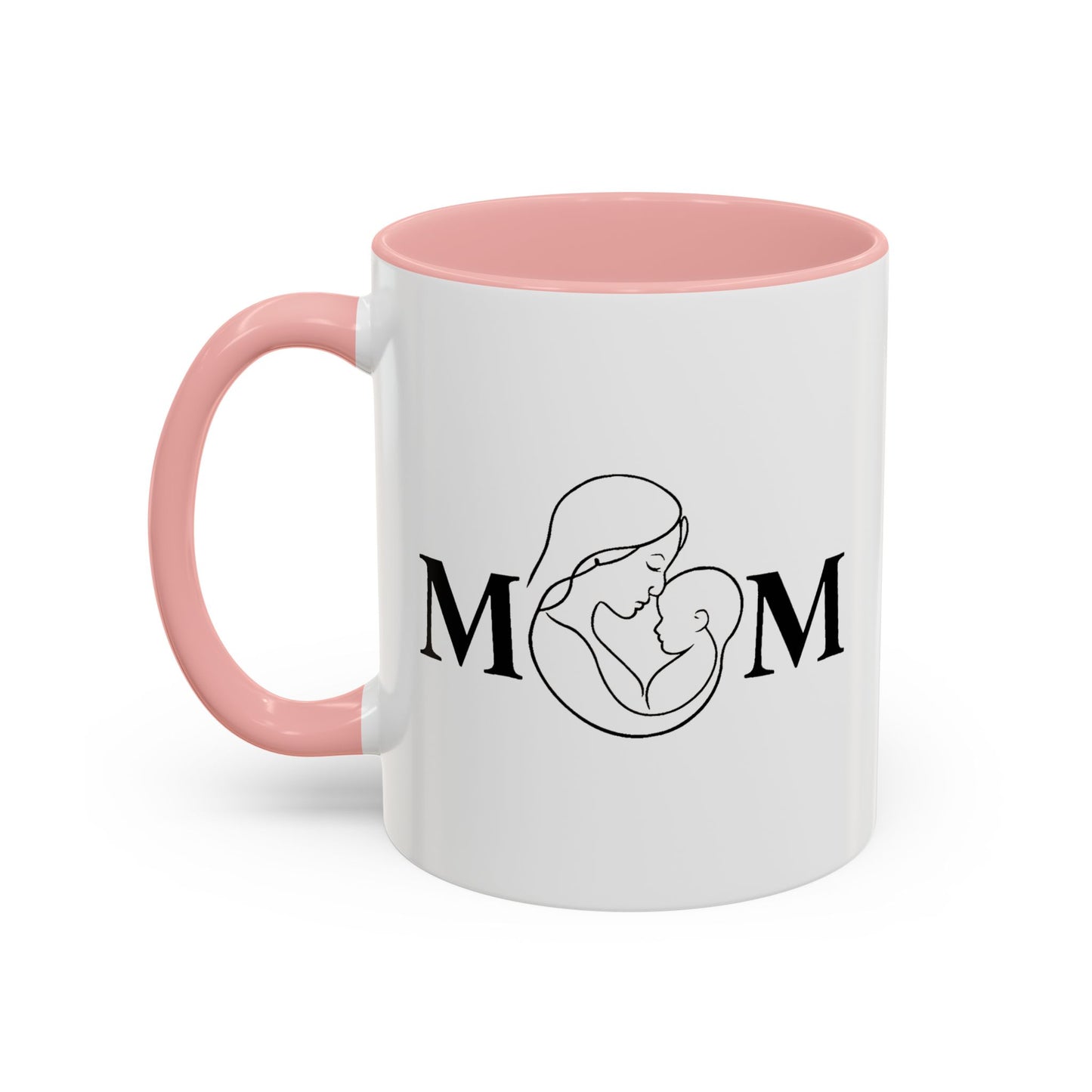 Mom Love Accent Coffee Mug - Perfect Gift for Mother's Day & Special Occasions