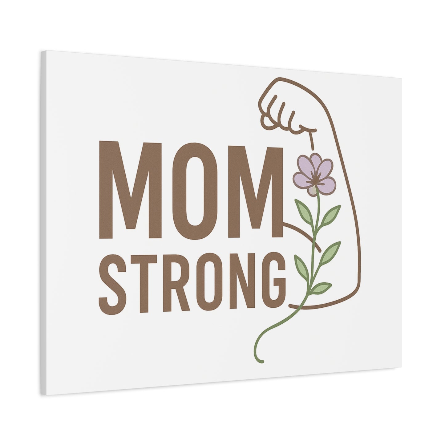 Mom Strong Canvas Art - Motivational Wall Decor for Moms