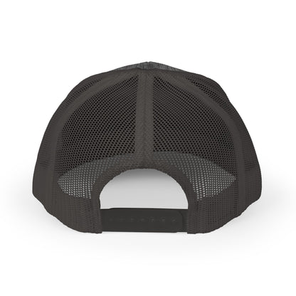 Father Names Line-Up Trucker Hat - Minimalist Black & White Design