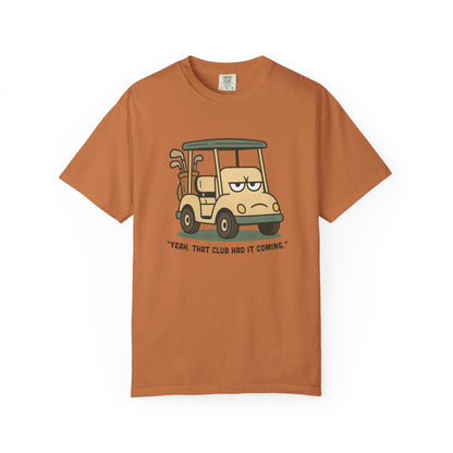Funny Golf T-Shirt, Bored Golf Cart – Snarky Vintage Golf T-Shirt for Angry Golfers