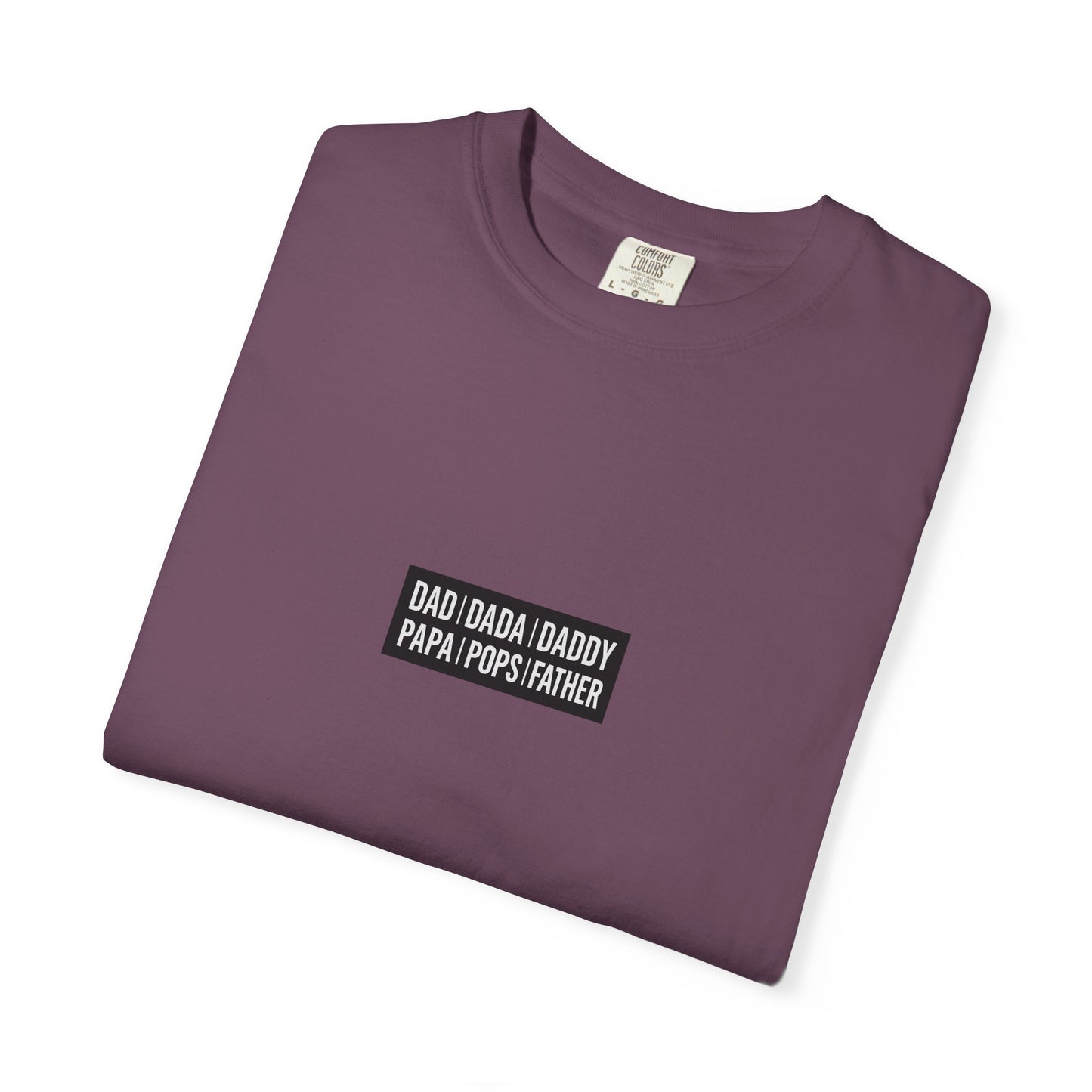 Father Names Line-Up T-Shirt - Minimalist Dad Typography Tee