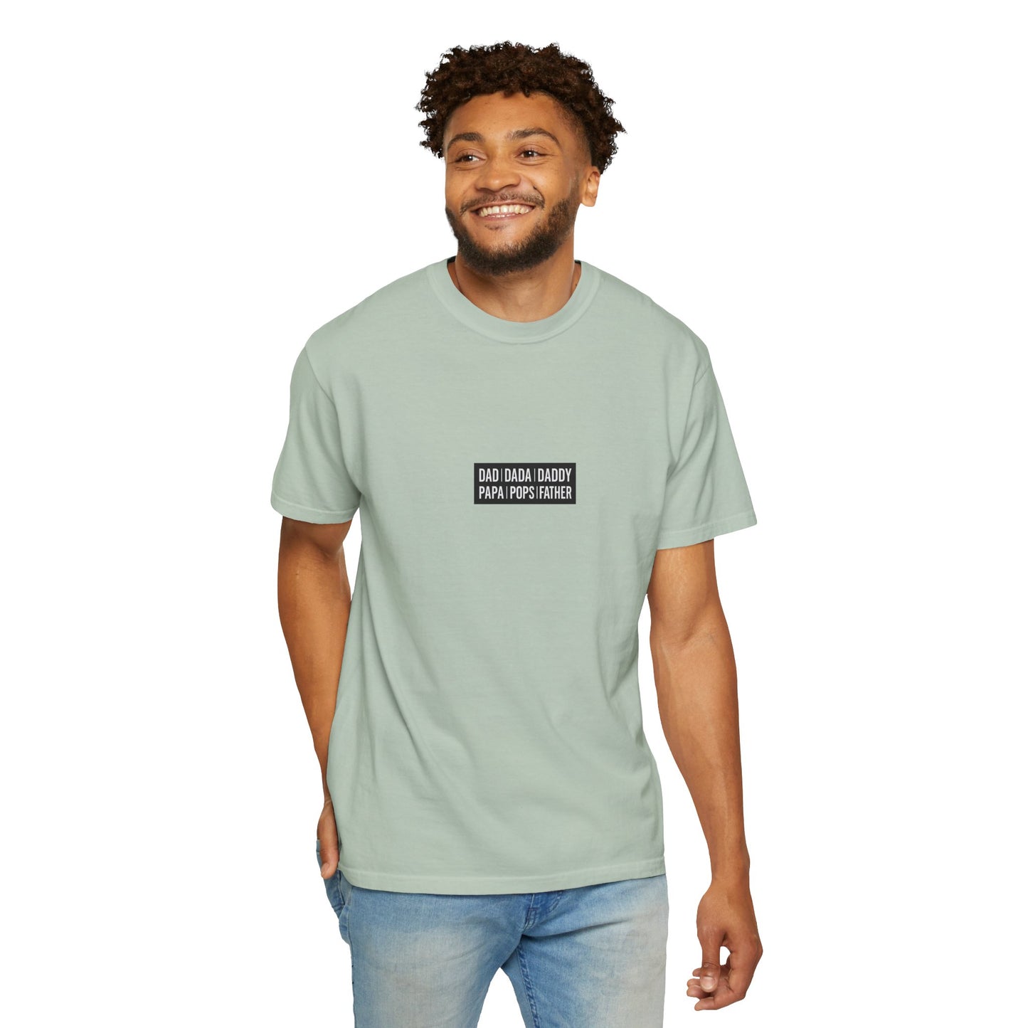 Father Names Line-Up T-Shirt - Minimalist Dad Typography Tee