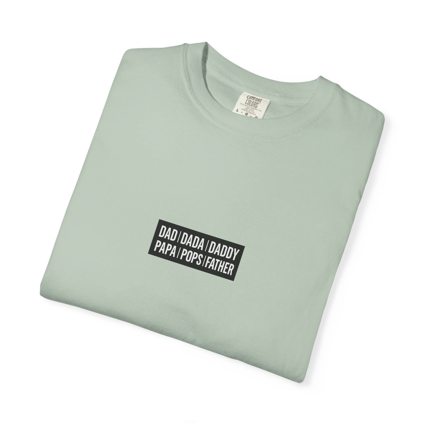 Father Names Line-Up T-Shirt - Minimalist Dad Typography Tee