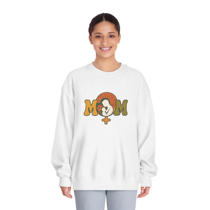 Stylish 'Mom' Unisex DryBlend® Crewneck Sweatshirt - Perfect Gift for Mother’s Day