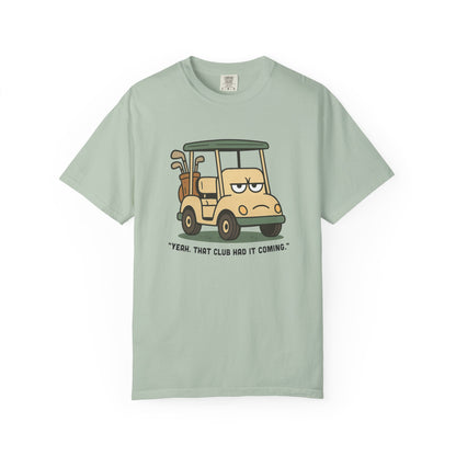 Funny Golf T-Shirt, Bored Golf Cart – Snarky Vintage Golf T-Shirt for Angry Golfers