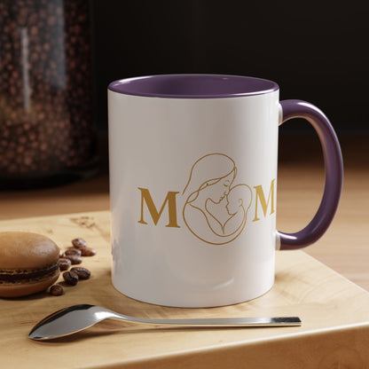 Elegant Mom Coffee Mug - Gold Accent | Perfect Gift for Mothers Day & Special Occasions