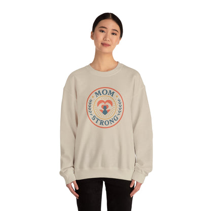 Mom Strong Crewneck Sweatshirt - Unisex Heavy Blend™