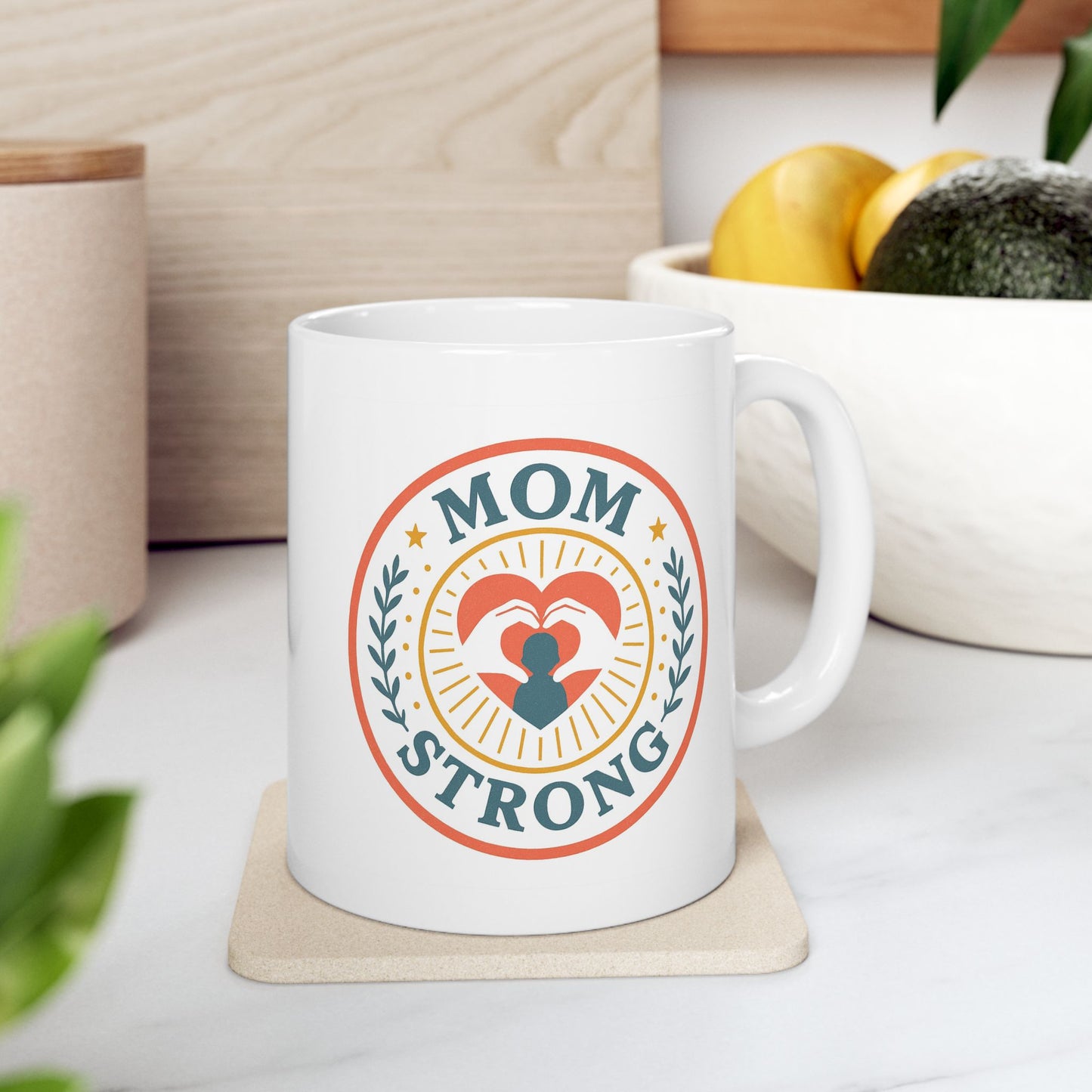Mom Strong Ceramic Mug - Mother's Day Gift