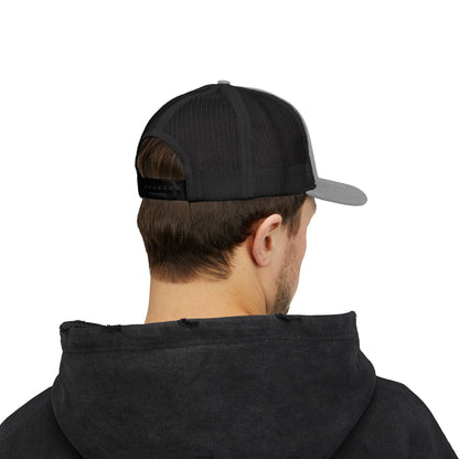 Father Names Line-Up Trucker Hat - Minimalist Black & White Design