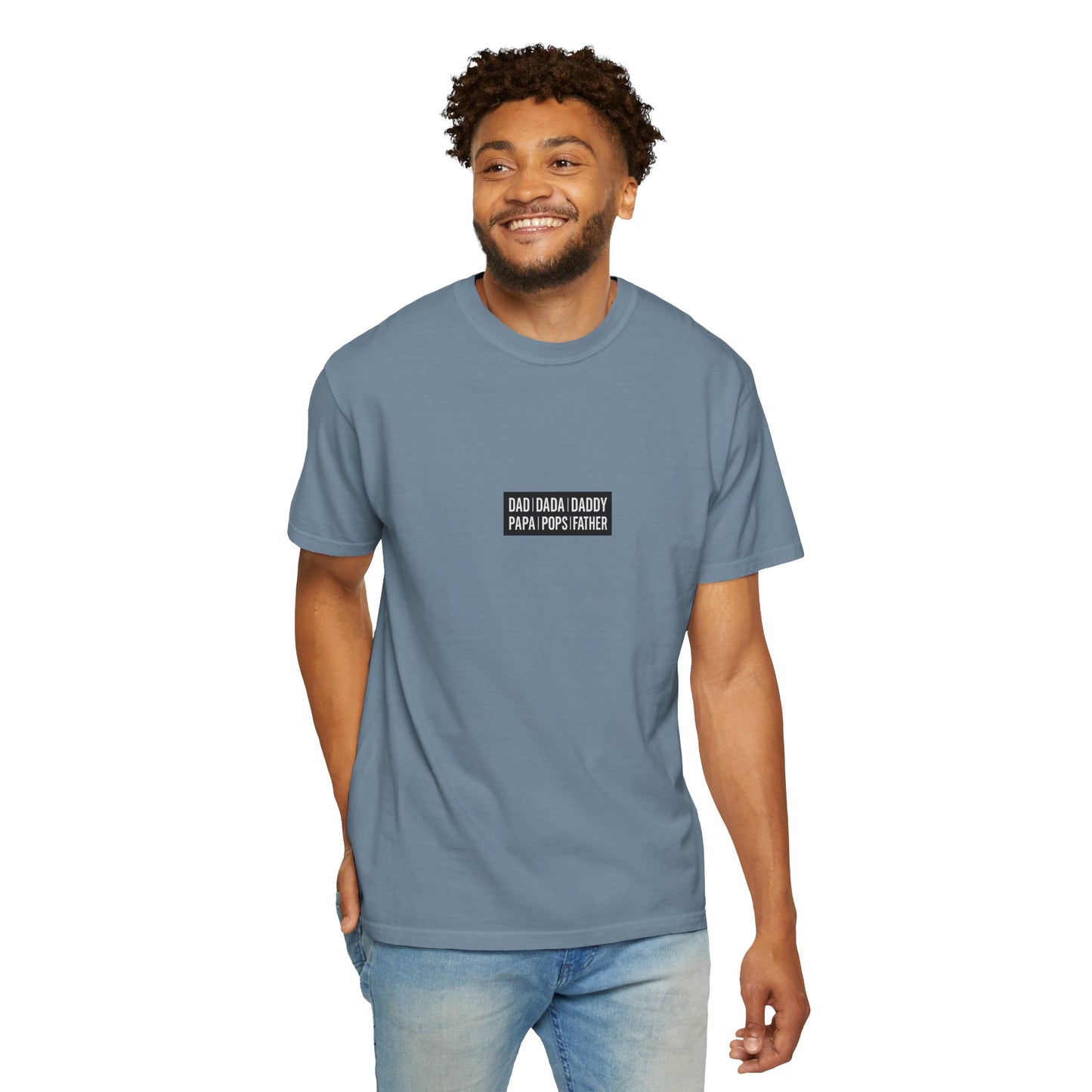 Father Names Line-Up T-Shirt - Minimalist Dad Typography Tee