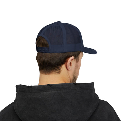 Father Names Line-Up Trucker Hat - Minimalist Black & White Design