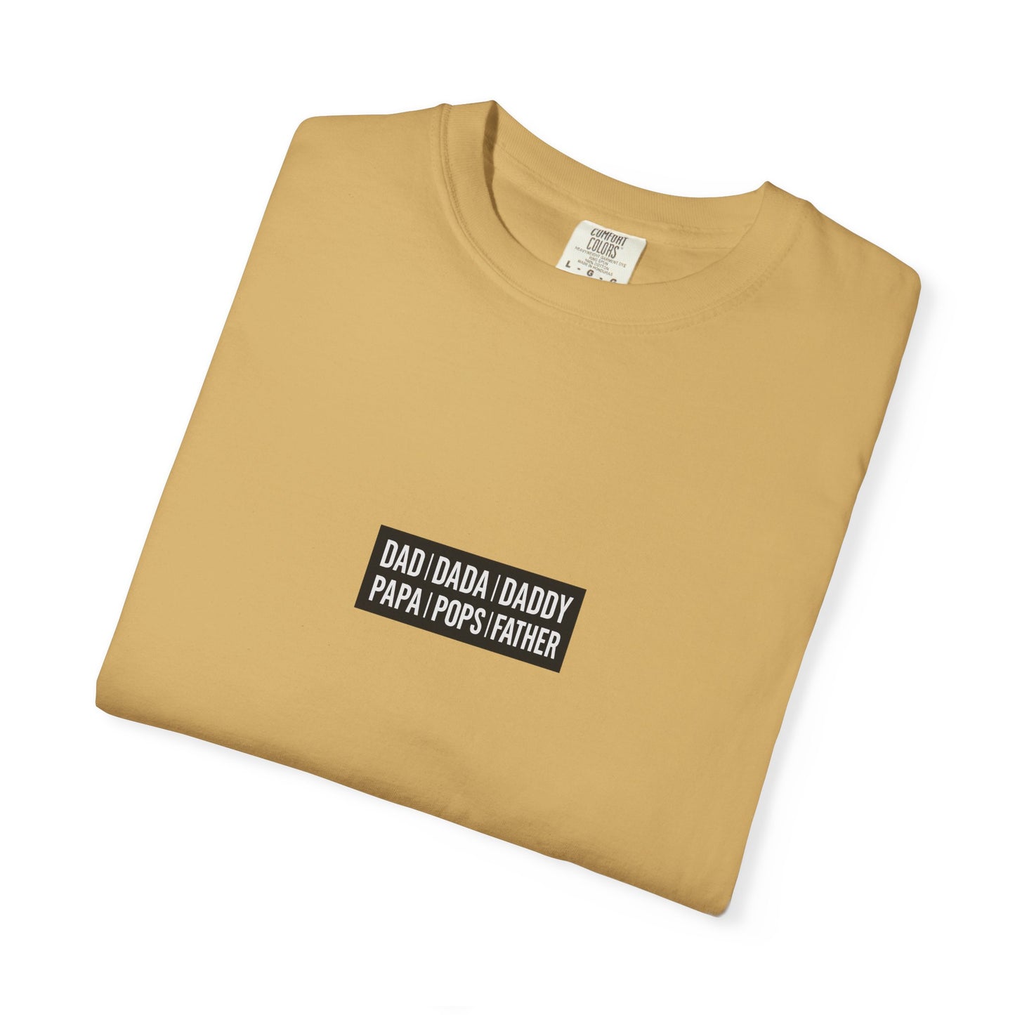 Father Names Line-Up T-Shirt - Minimalist Dad Typography Tee