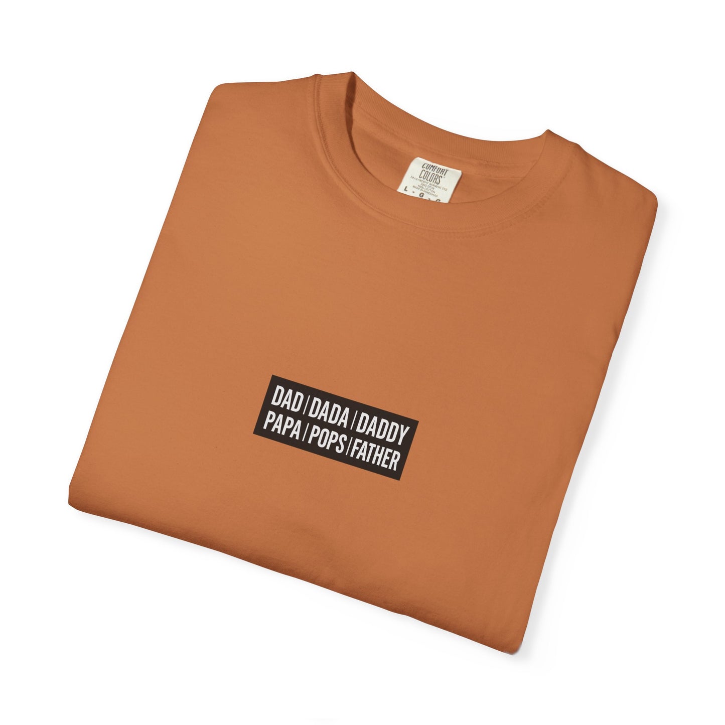Father Names Line-Up T-Shirt - Minimalist Dad Typography Tee