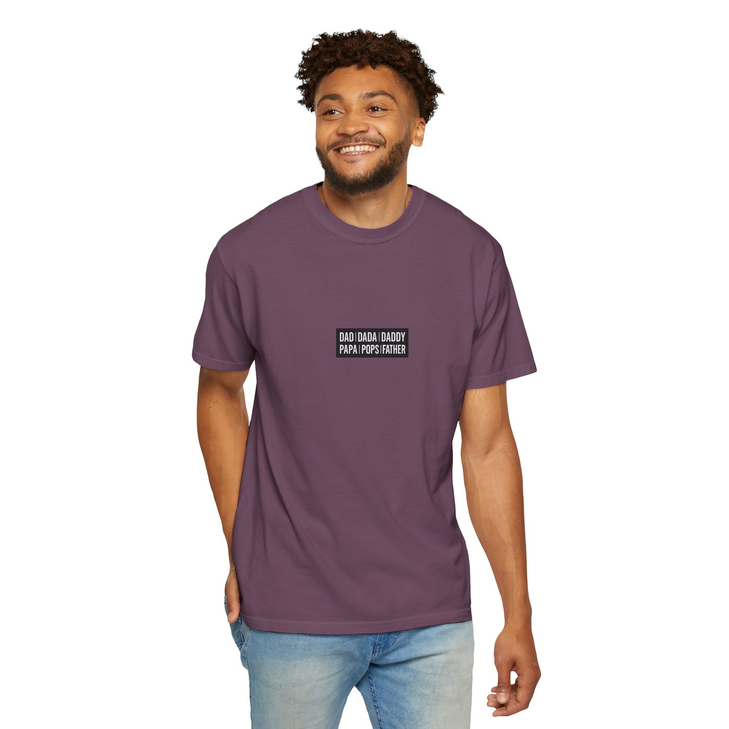Father Names Line-Up T-Shirt - Minimalist Dad Typography Tee