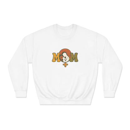Stylish 'Mom' Unisex DryBlend® Crewneck Sweatshirt - Perfect Gift for Mother’s Day