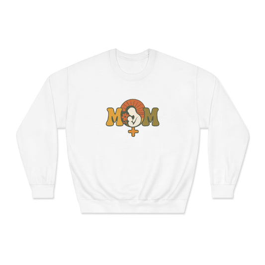 Stylish 'Mom' Unisex DryBlend® Crewneck Sweatshirt - Perfect Gift for Mother’s Day
