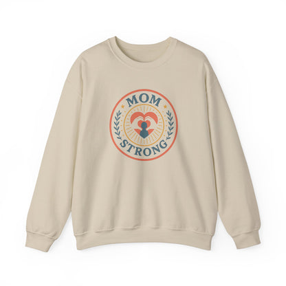 Mom Strong Crewneck Sweatshirt - Unisex Heavy Blend™