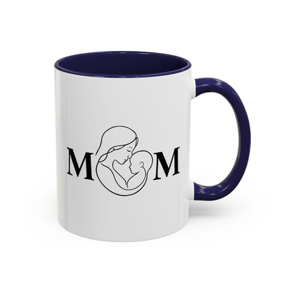 Mom Love Accent Coffee Mug - Perfect Gift for Mother's Day & Special Occasions