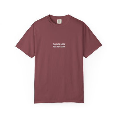 Playful T-shirt with 'Dad Dada Daddy' Design, Gifts for Father's Day, Everyday Wear, Family Gatherings, Dad Shirt