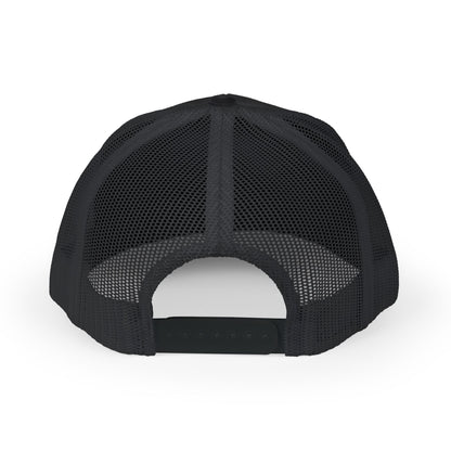 Father Names Line-Up Trucker Hat - Minimalist Black & White Design