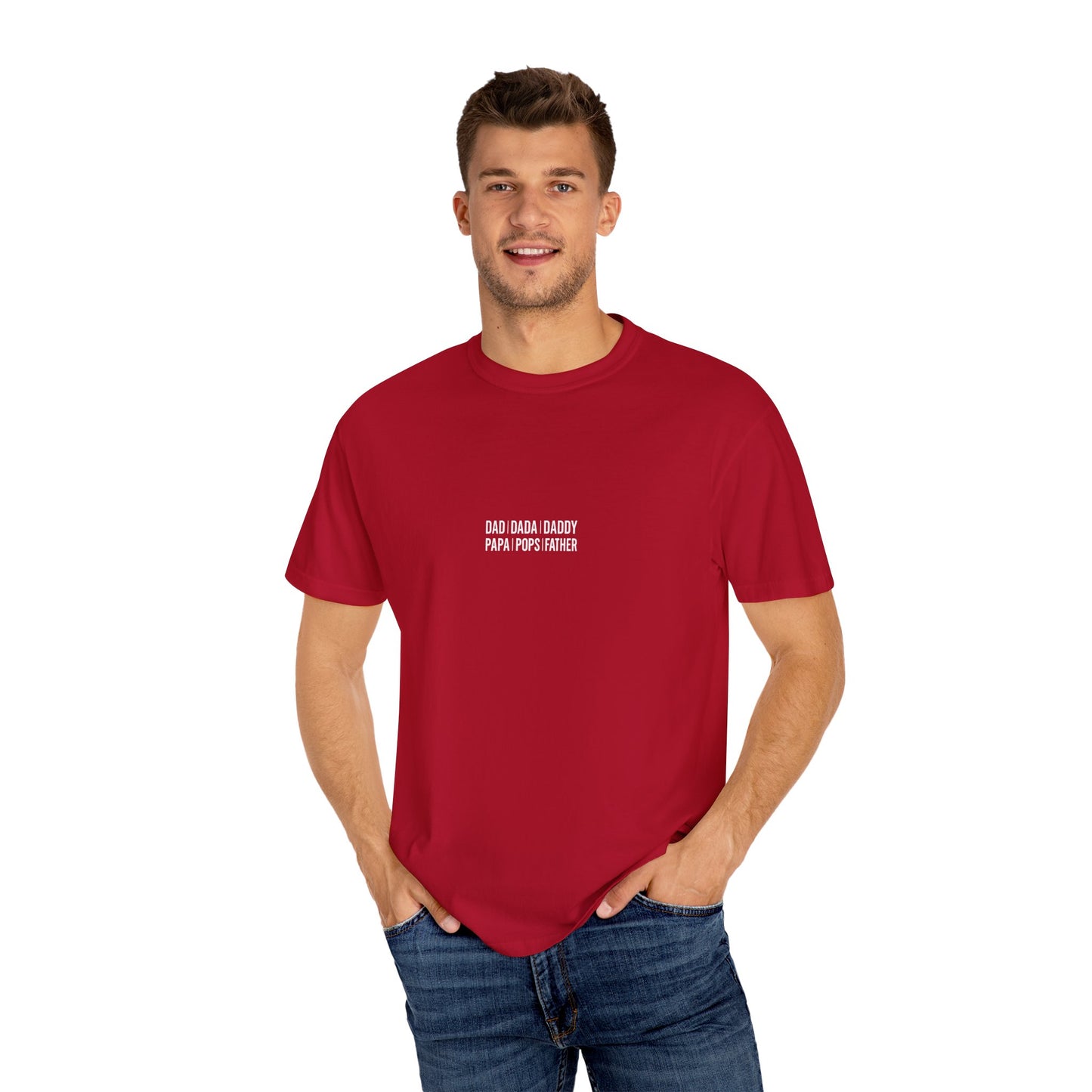 Playful T-shirt with 'Dad Dada Daddy' Design, Gifts for Father's Day, Everyday Wear, Family Gatherings, Dad Shirt