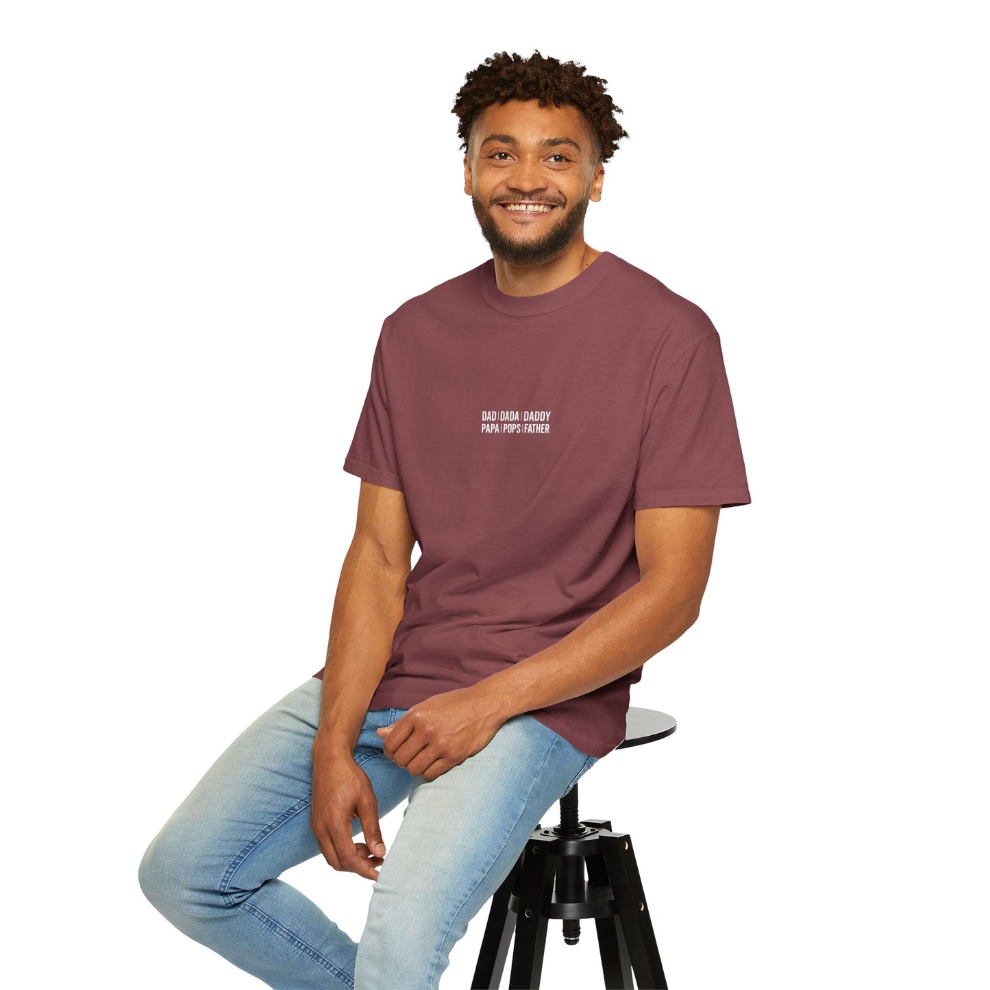 Playful T-shirt with 'Dad Dada Daddy' Design, Gifts for Father's Day, Everyday Wear, Family Gatherings, Dad Shirt