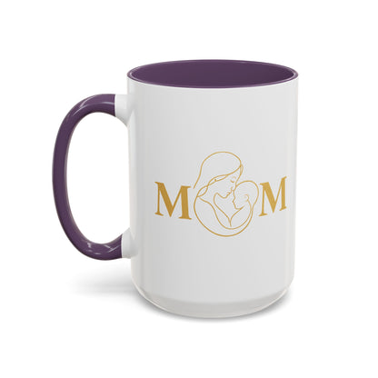 Elegant Mom Coffee Mug - Gold Accent | Perfect Gift for Mothers Day & Special Occasions