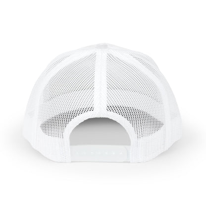 Father Names Line-Up Trucker Hat - Minimalist Black & White Design