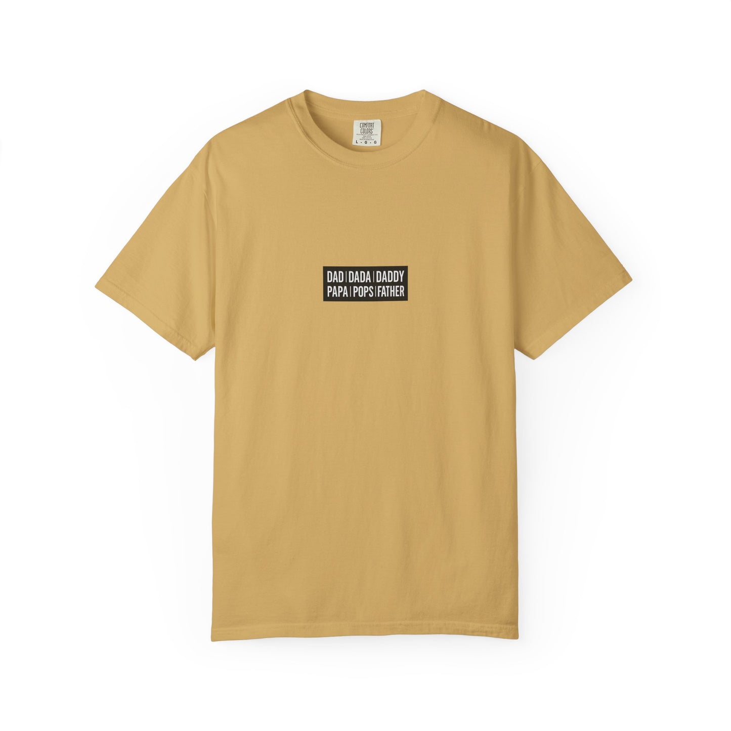Father Names Line-Up T-Shirt - Minimalist Dad Typography Tee