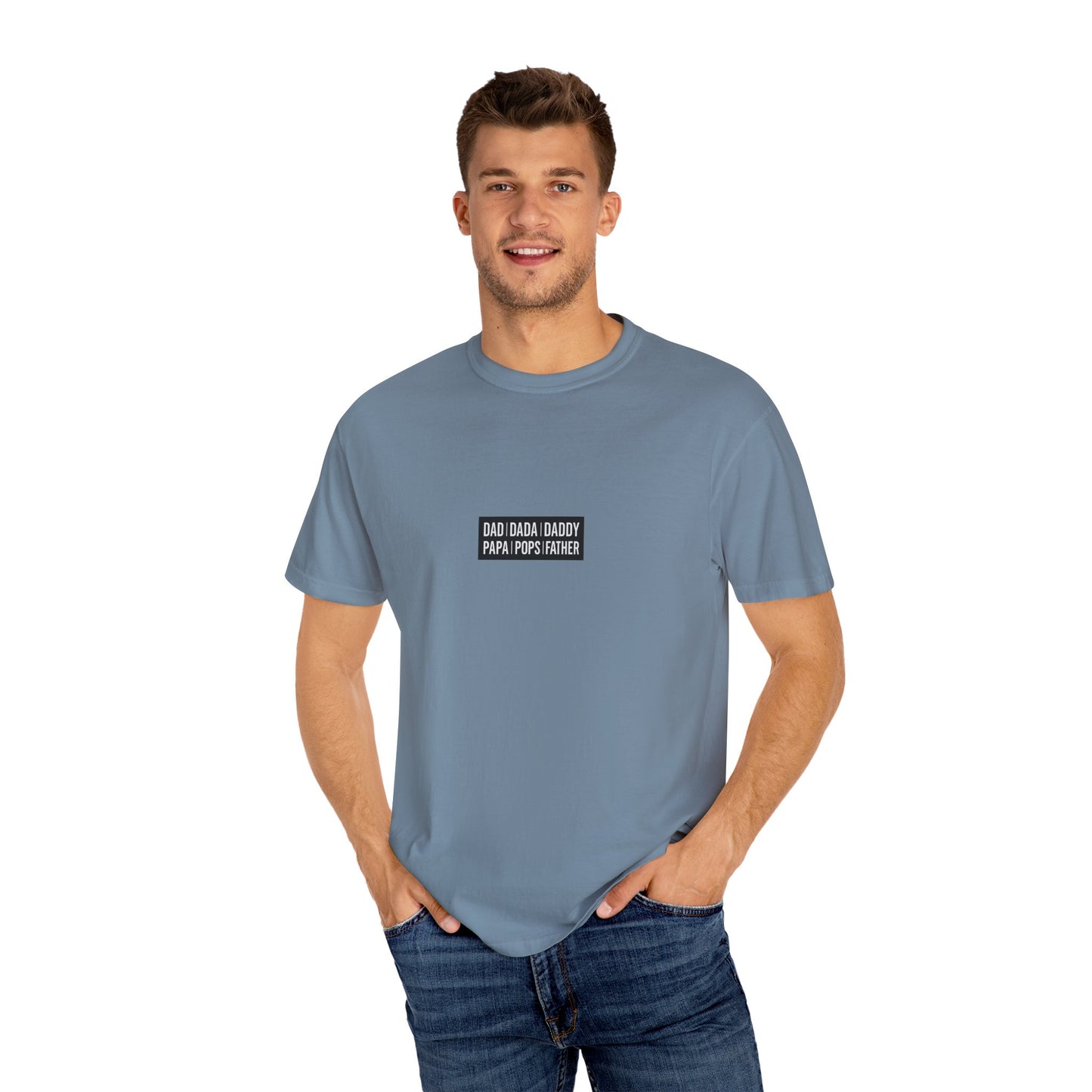Father Names Line-Up T-Shirt - Minimalist Dad Typography Tee