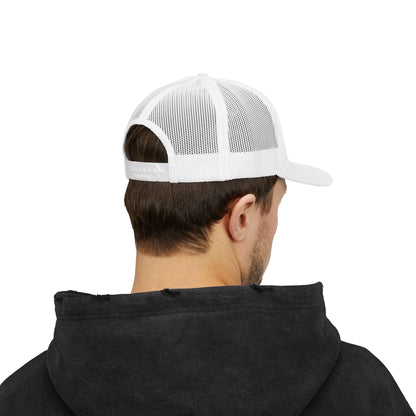 Father Names Line-Up Trucker Hat - Minimalist Black & White Design