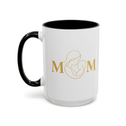 Elegant Mom Coffee Mug - Gold Accent | Perfect Gift for Mothers Day & Special Occasions