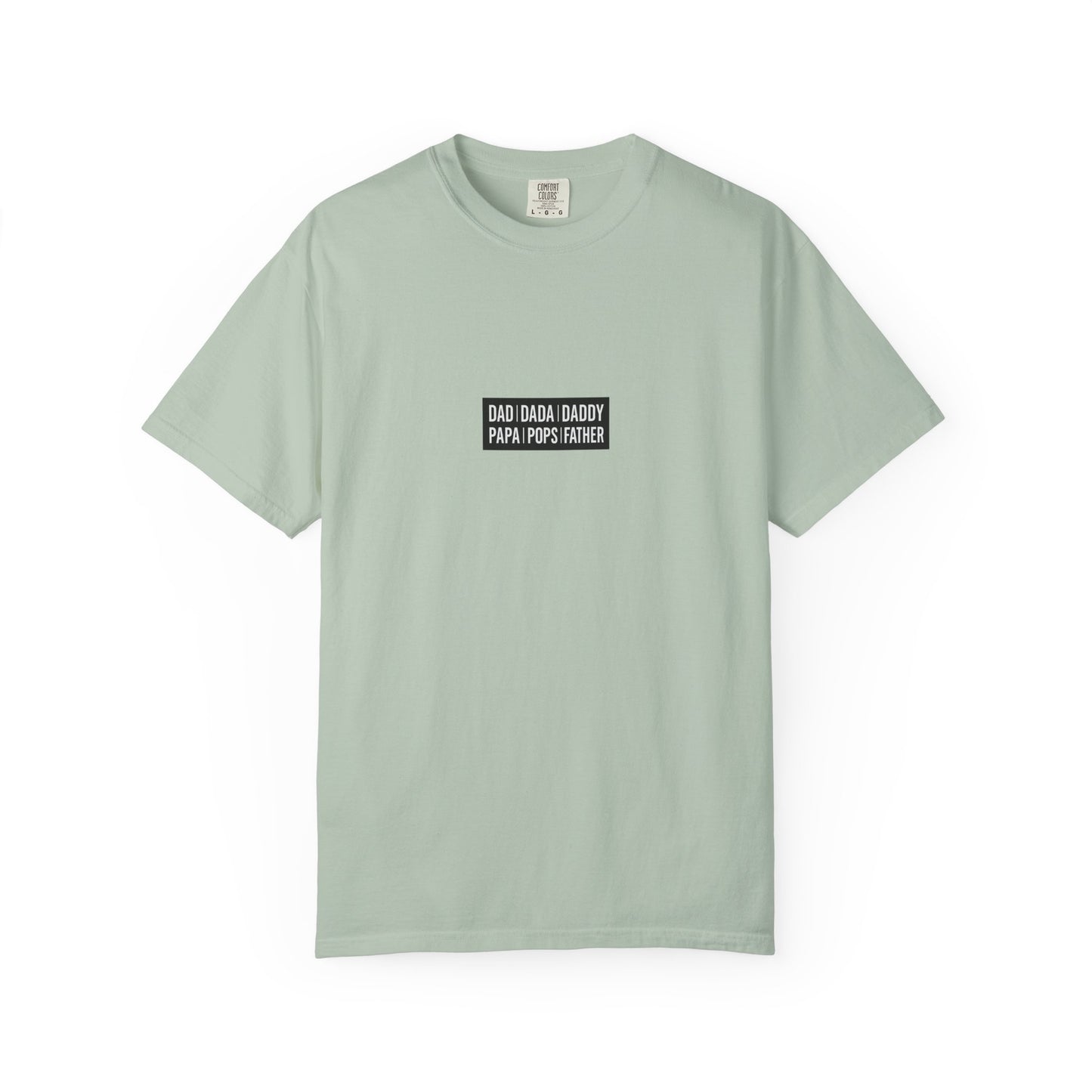 Father Names Line-Up T-Shirt - Minimalist Dad Typography Tee