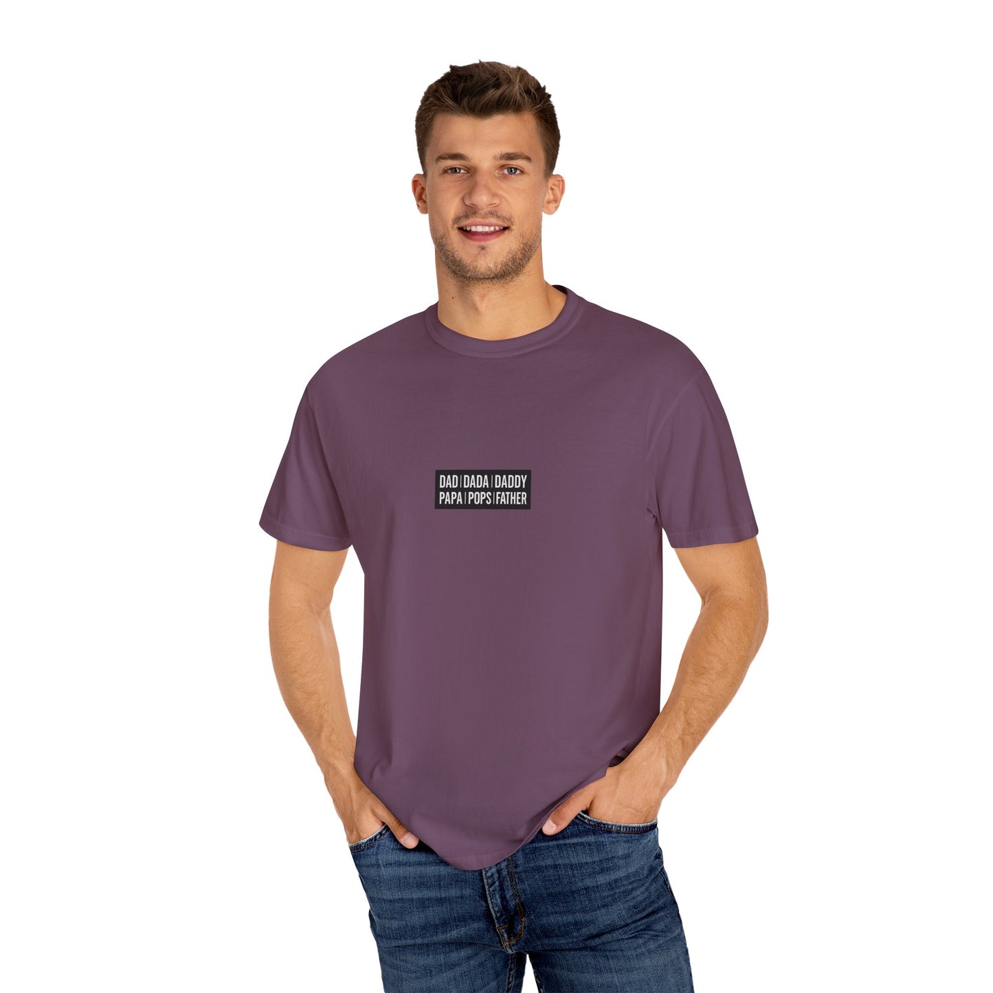 Father Names Line-Up T-Shirt - Minimalist Dad Typography Tee