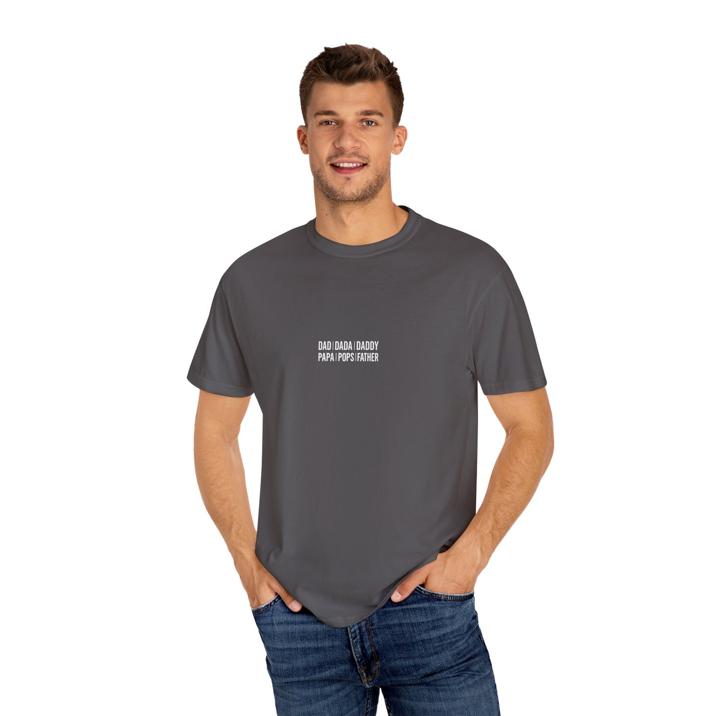 Playful T-shirt with 'Dad Dada Daddy' Design, Gifts for Father's Day, Everyday Wear, Family Gatherings, Dad Shirt