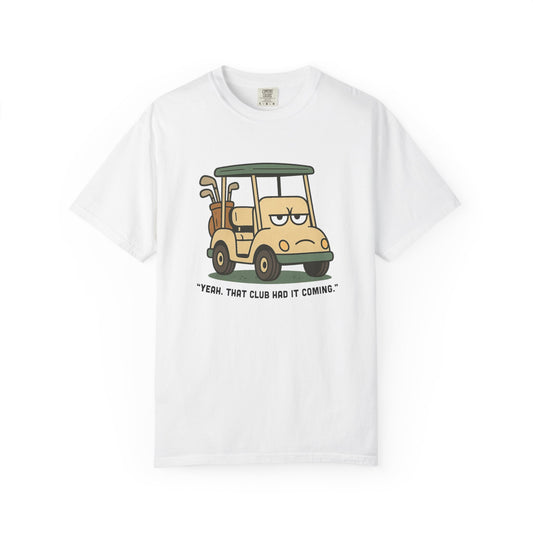 Funny Golf T-Shirt, Bored Golf Cart – Snarky Vintage Golf T-Shirt for Angry Golfers