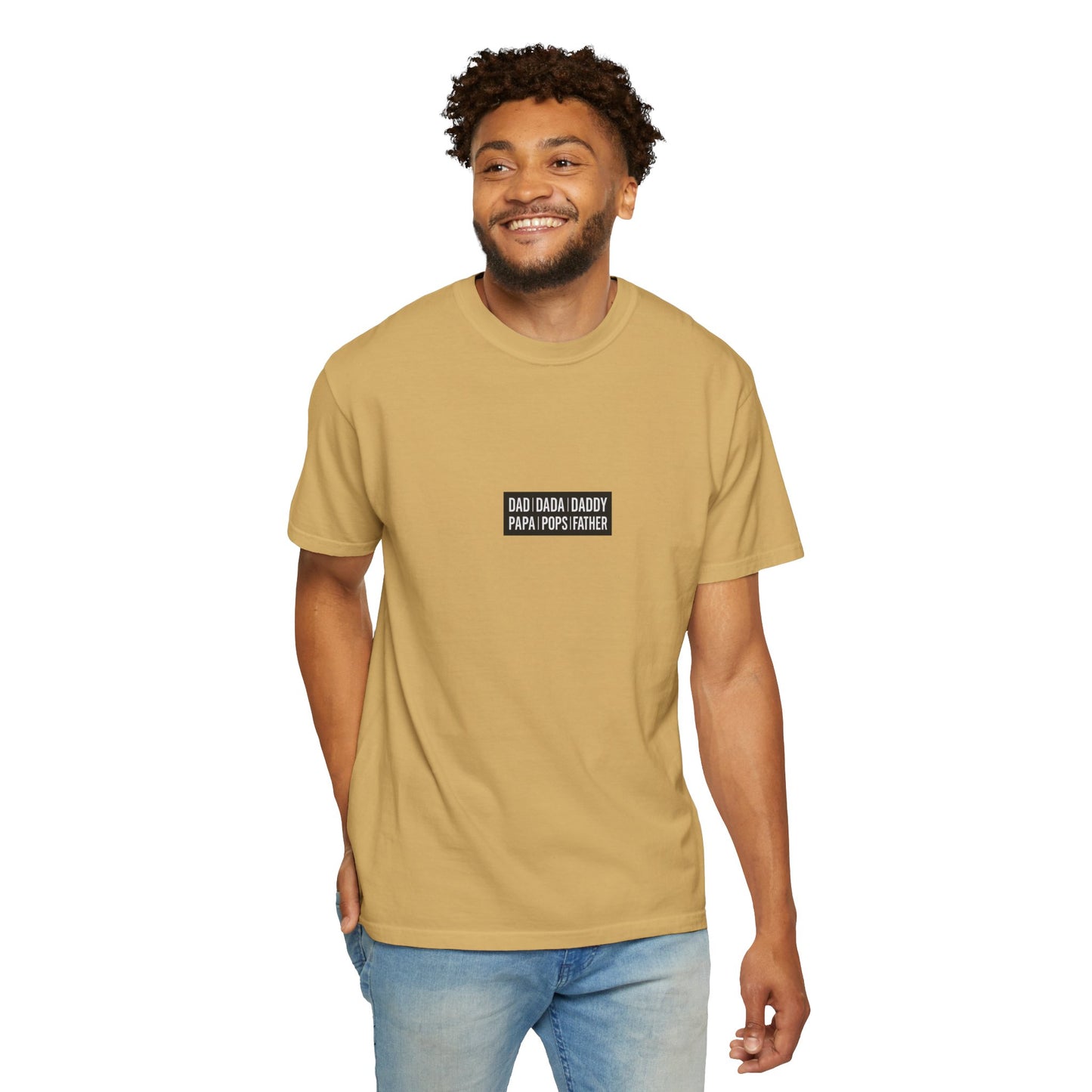 Father Names Line-Up T-Shirt - Minimalist Dad Typography Tee