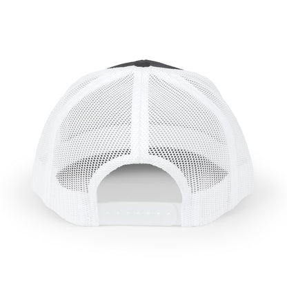 Father Names Line-Up Trucker Hat - Minimalist Black & White Design