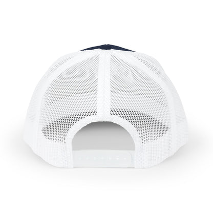 Father Names Line-Up Trucker Hat - Minimalist Black & White Design