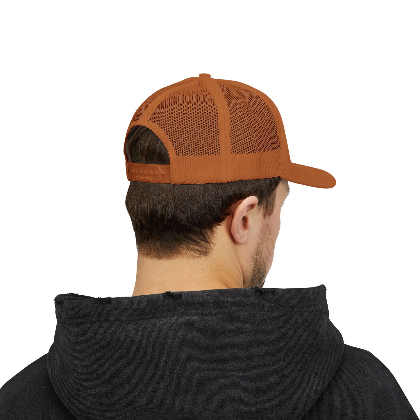 Father Names Line-Up Trucker Hat - Minimalist Black & White Design