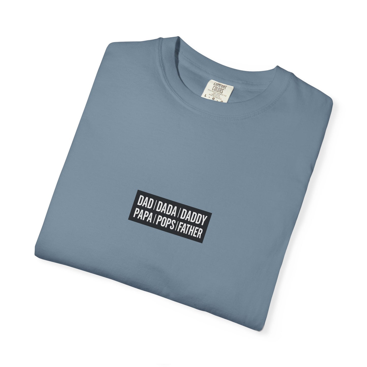 Father Names Line-Up T-Shirt - Minimalist Dad Typography Tee