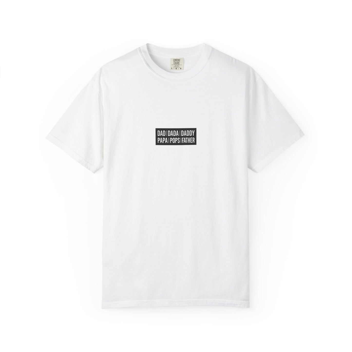 Father Names Line-Up T-Shirt - Minimalist Dad Typography Tee