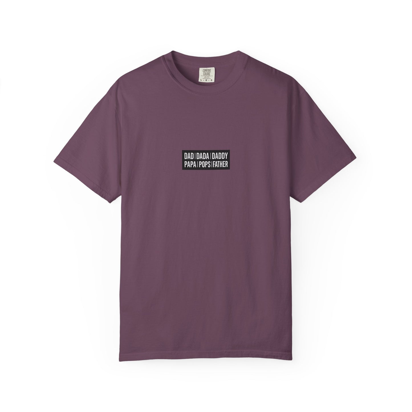 Father Names Line-Up T-Shirt - Minimalist Dad Typography Tee