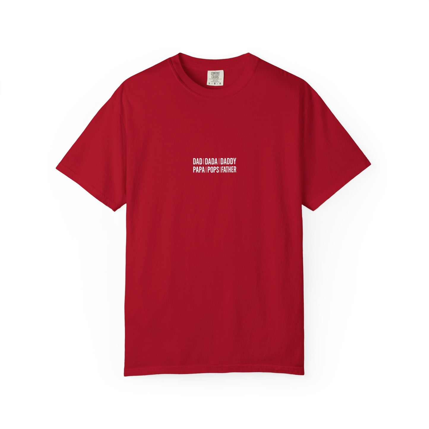 Playful T-shirt with 'Dad Dada Daddy' Design, Gifts for Father's Day, Everyday Wear, Family Gatherings, Dad Shirt