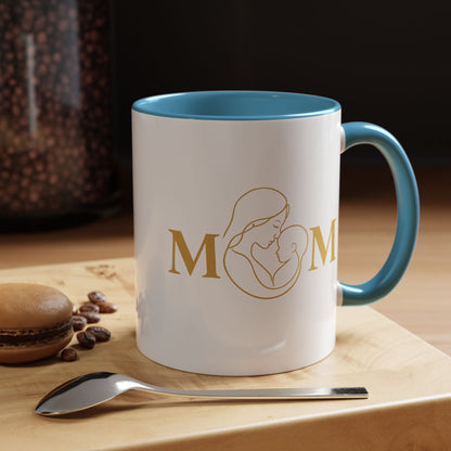 Elegant Mom Coffee Mug - Gold Accent | Perfect Gift for Mothers Day & Special Occasions