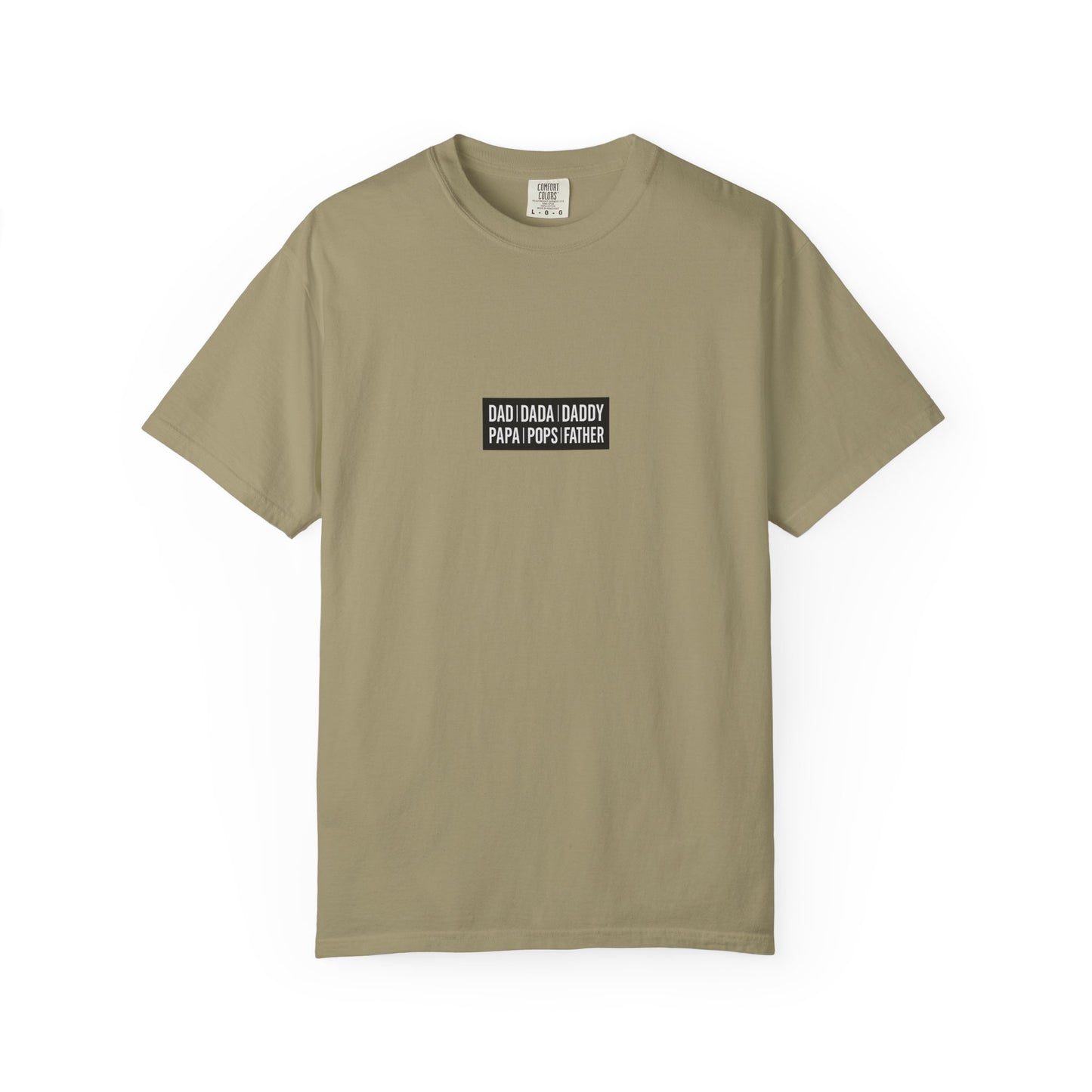 Father Names Line-Up T-Shirt - Minimalist Dad Typography Tee