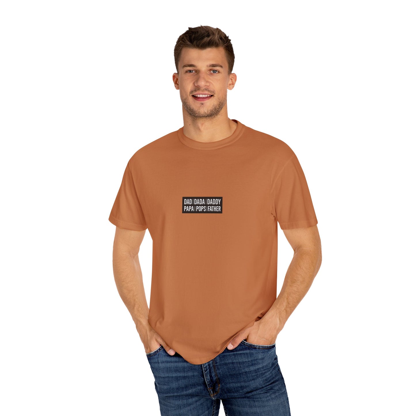 Father Names Line-Up T-Shirt - Minimalist Dad Typography Tee