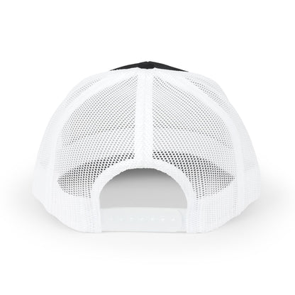 Father Names Line-Up Trucker Hat - Minimalist Black & White Design