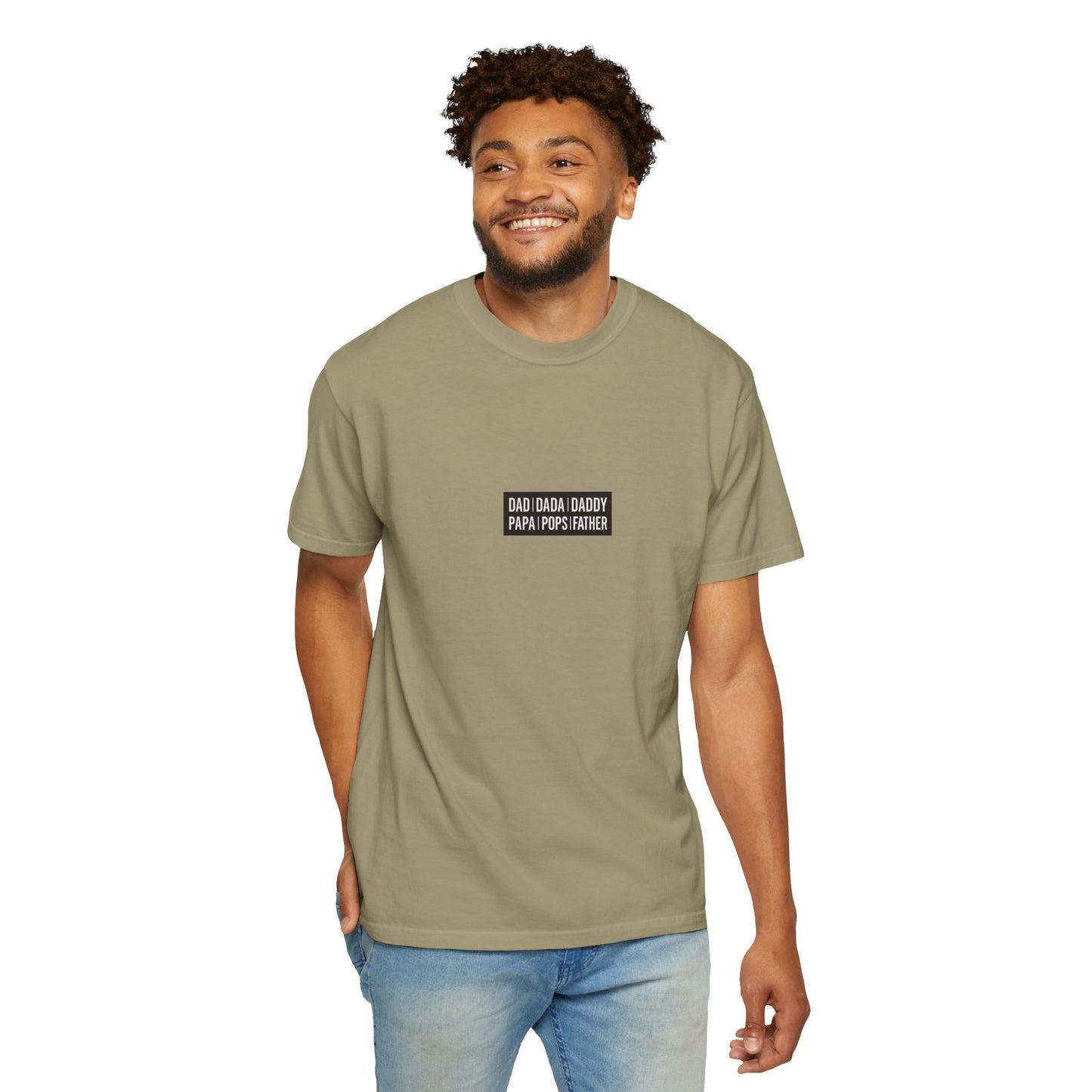 Father Names Line-Up T-Shirt - Minimalist Dad Typography Tee