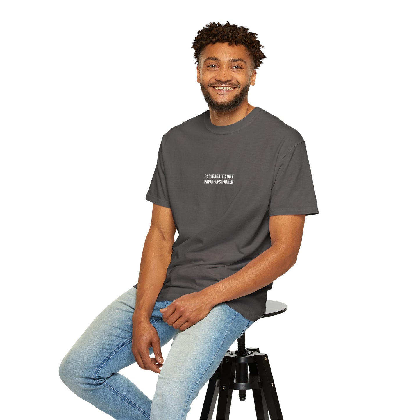 Playful T-shirt with 'Dad Dada Daddy' Design, Gifts for Father's Day, Everyday Wear, Family Gatherings, Dad Shirt